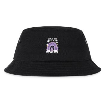 Gnome One Fights Alone Cancer Awareness - Kids’ Bucket Hat - black - Front
