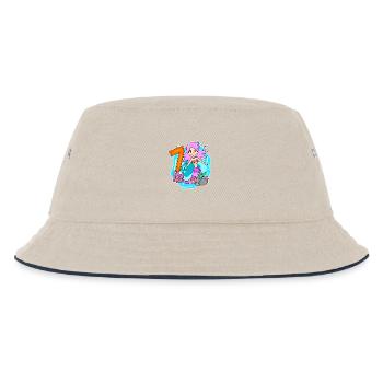 Fille de 7 ans sirène de 7ème anniversaire - Bob Enfant - blanc cassé/bleu marine - Devant