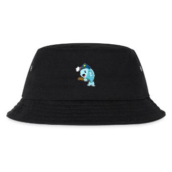 Fisch Polizist Schlagstock Polizei - Kinder Bucket Hat - Schwarz - Vorne