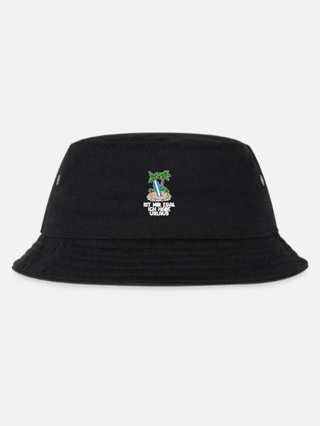 Urlaub - Kinder Bucket Hat - Schwarz