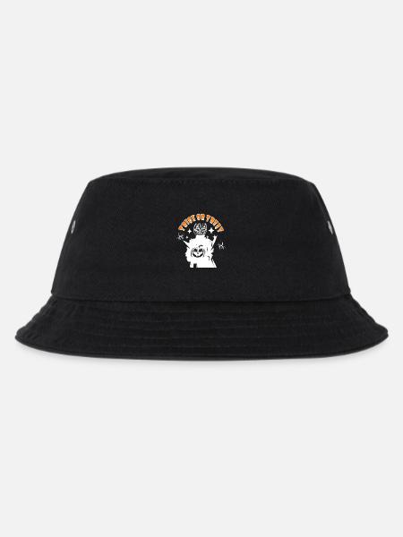 Halloween Kürbis Monster TRICK OR TREAT - Kinder Bucket Hat - Schwarz