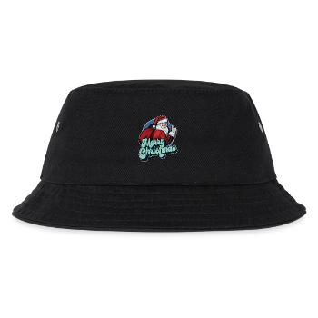 Merry Christmas Santa Claus Thumbs Up Xmas Gift - Kids’ Bucket Hat - black - Front