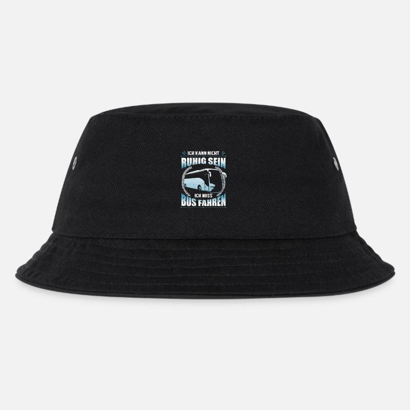 Busfahrer Geschenkideen ich kann - Kinder Bucket Hat - Schwarz