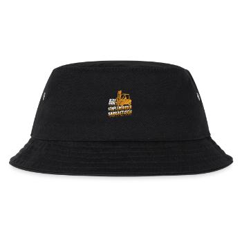 Staplerfahrer Wenn ich sarkastisch werde wirds - Kinder Bucket Hat - Schwarz - Vorne