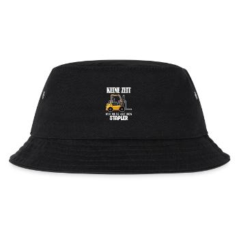 Staplerfahrer Gabelstapler Lager Logistik - Kinder Bucket Hat - Schwarz - Vorne
