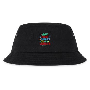 Don't judge my disability * - Kids’ Bucket Hat - black - Front