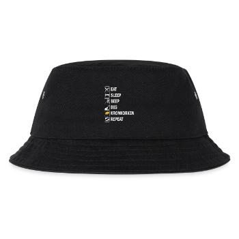 sondeln, Sondengänger, Kronkorken, Metallsuche - Kinder Bucket Hat - Schwarz - Vorne