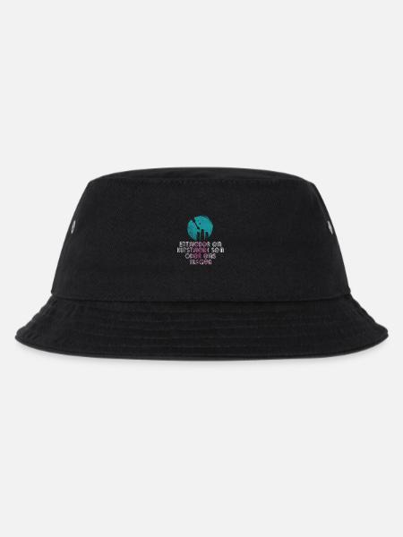 Entweder ein Kunstwerk Sein Nageldesignerin - Kinder Bucket Hat - Schwarz