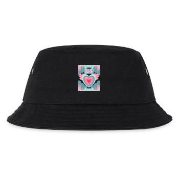 Love Saying, True-Love, Valentine's Day Motif - Kids’ Bucket Hat - black - Front