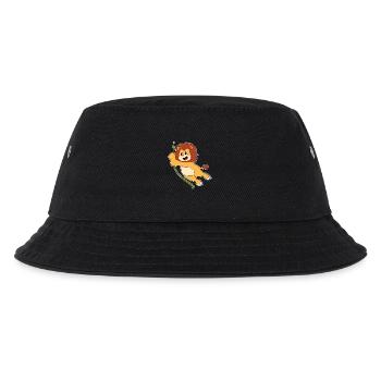 Löwe Liane Dschungel - Kinder Bucket Hat - Schwarz - Vorne