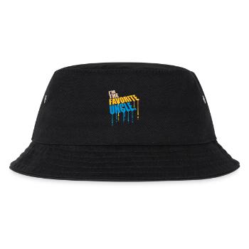 im the favorite uncle - Kinder Bucket Hat - Schwarz - Vorne