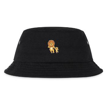 Lion avec bébé lion - Bob Enfant - noir - Devant