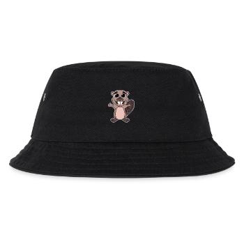Beaver Rodent Animal - Kids’ Bucket Hat - black - Front