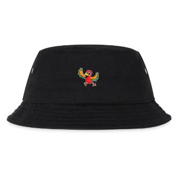 Papagei Vogel Vögel - Kinder Bucket Hat - Schwarz - Vorne