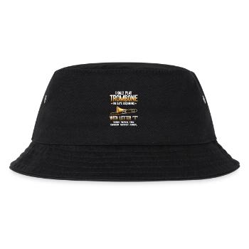 I only Play Trombone on Days T Trumpet - Kinder Bucket Hat - Schwarz - Vorne
