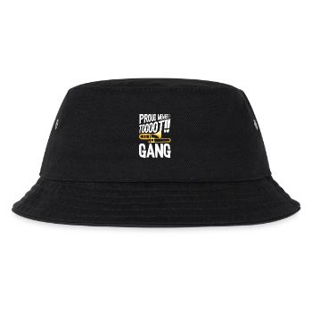 Proud Member of Trumpet Trompete Trombone Band - Kinder Bucket Hat - Schwarz - Vorne