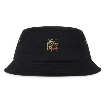 Schwimmer Witz - Kinder Bucket Hat - Schwarz - Vorne