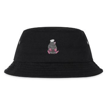Mole Chef Chef Hat Cooking - Kids’ Bucket Hat - black - Front