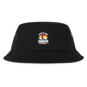Badminton - Kids’ Bucket Hat - black - Front