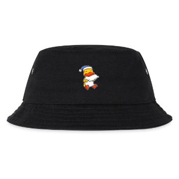 Canard avec oreiller et bonnet de couchage - Bob Enfant - noir - Devant