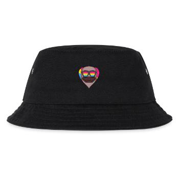 Pansexuell Schnabeltier Herz Geschenk - Kinder Bucket Hat - Schwarz - Vorne