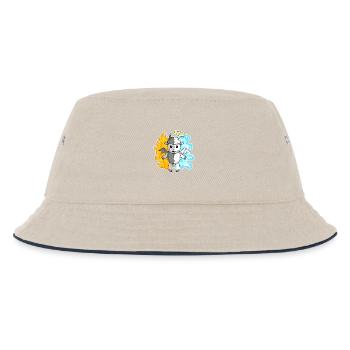 Sheep - Angels and Devils - Kids’ Bucket Hat - ecru/navy - Front