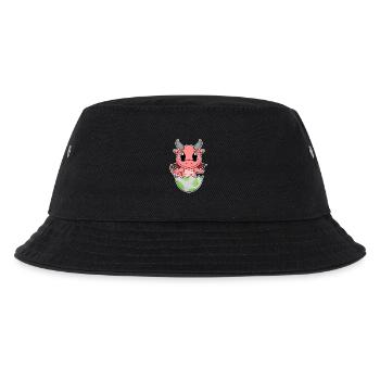 Baby Drache Ei - Kinder Bucket Hat - Schwarz - Vorne