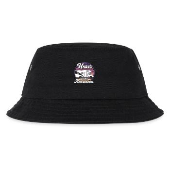 Mobiler Camper Outdoor Design - Kinder Bucket Hat - Schwarz - Vorne