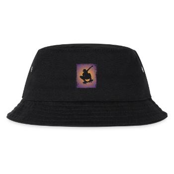 Skateboarding Skateboarder Silhouette - Kids’ Bucket Hat - black - Front