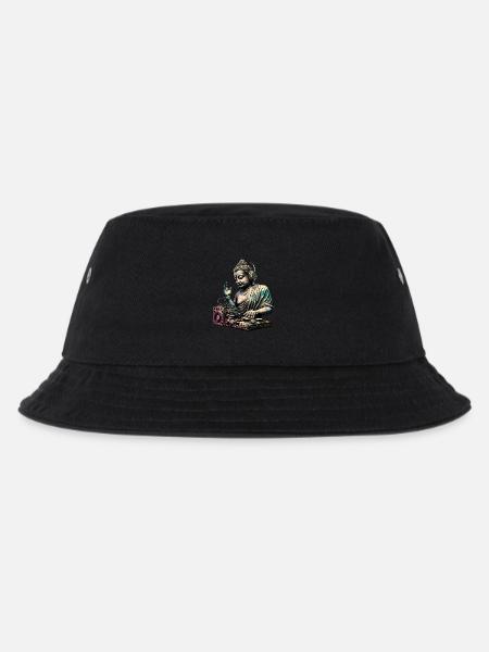 DJ Buddha - Kids’ Bucket Hat - black