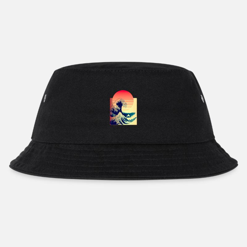la grosse vague au large de Kanagawa - Bob Enfant - noir