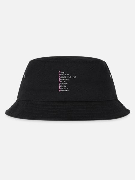 Caregiver Definition Elderly Caregiving Carer - Kids’ Bucket Hat - black