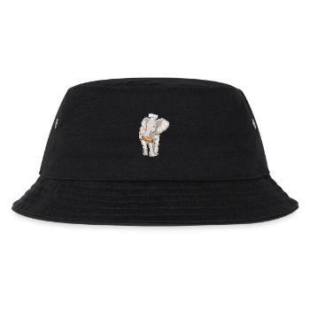 Elefant Bäcker Nudelholz Backen - Kinder Bucket Hat - Schwarz - Vorne