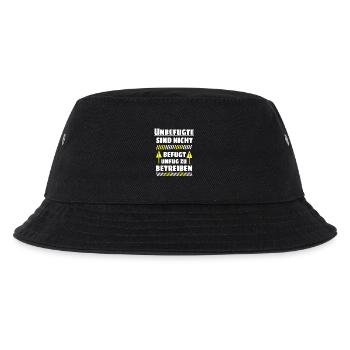 Unbefugte sind nicht befugt Unfug zu Betreiben - Kinder Bucket Hat - Schwarz - Vorne