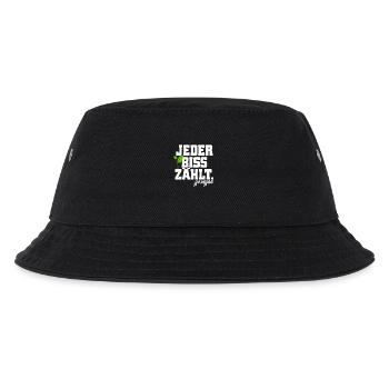 Veganer Jeder Biss Zählt Ich Liebe Tiere Go Vegan - Kinder Bucket Hat - Schwarz - Vorne