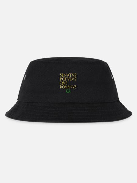 Senat und Volk von Rom in lateinischer Sprache - Kinder Bucket Hat - Schwarz