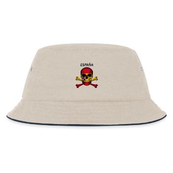 Crâne Jolly Roger Pirate Flag Espana R6Z - Bob Enfant - blanc cassé/bleu marine - Devant