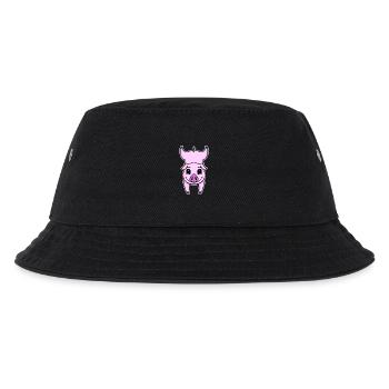 Handstand Pig Gymnastics Headstand Gymnastics - Kids’ Bucket Hat - black - Front