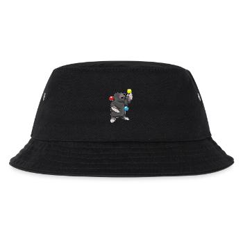 Mole Juggler Juggling - Kids’ Bucket Hat - black - Front