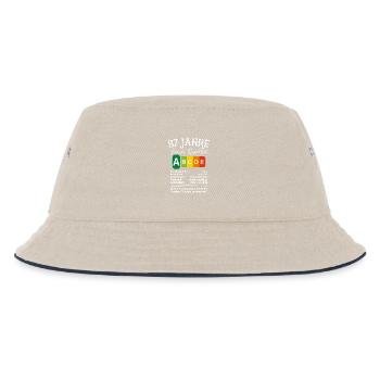 87 Jahre Feinste Qualität Geschenk 87. Geburtstag - Kinder Bucket Hat - Natur/Navy - Vorne
