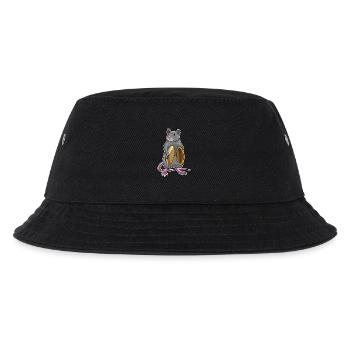Ratte Musiker Becken Musik - Kinder Bucket Hat - Schwarz - Vorne