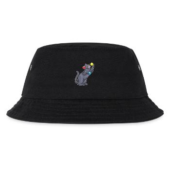 Cat juggler juggling - Kids’ Bucket Hat - black - Front