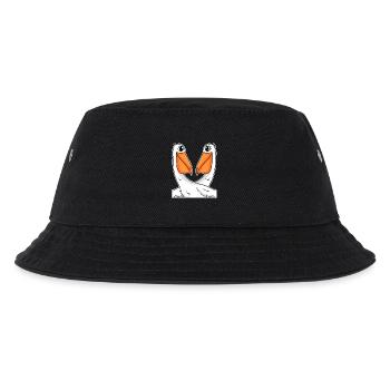 zwei Pelikane - Kinder Bucket Hat - Schwarz - Vorne