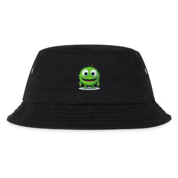 kleines grünes Monster - Kinder Bucket Hat - Schwarz - Vorne
