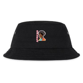 Dame noire avec lettrage africain - Bob Enfant - noir - Devant