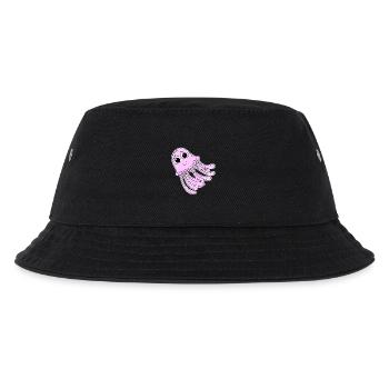 Jellyfish motif pink - Kids’ Bucket Hat - black - Front