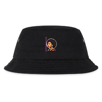Femme noire avec lettrage américain - Bob Enfant - noir - Devant