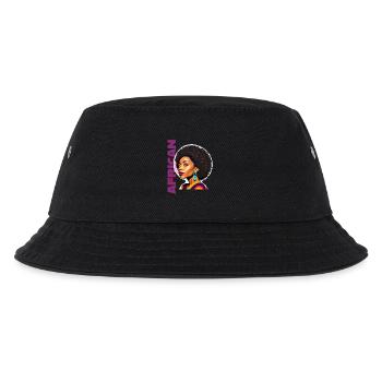 Femme noire avec lettrage américain - Bob Enfant - noir - Devant