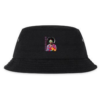 Femme noire avec lettrage américain - Bob Enfant - noir - Devant