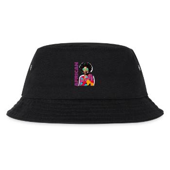 Femme noire avec lettrage africain - Bob Enfant - noir - Devant